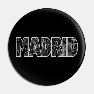 Madrid Street Map Pin