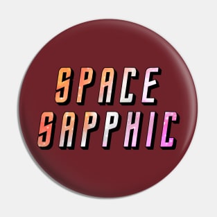 space sapphic Pin