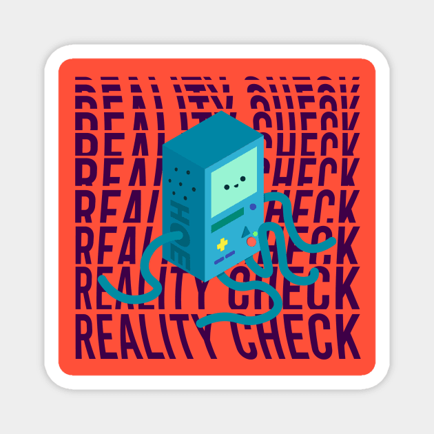 REALITY CHECK DESIGN Magnet by AestheticTrash