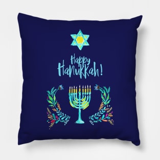 Happy Hanukkah Pillow