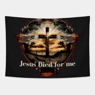 Jesus Died for Me John 3:16 V11 Tapestry