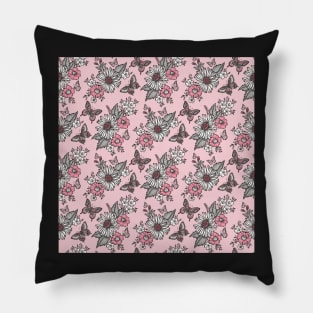 Butterflies in a Sunny Garden Pillow