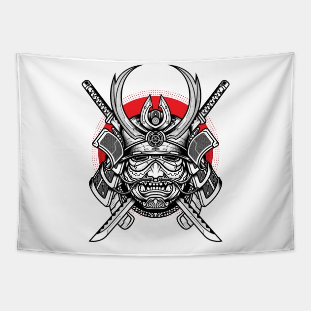 samurai shogun Tapestry by redwane