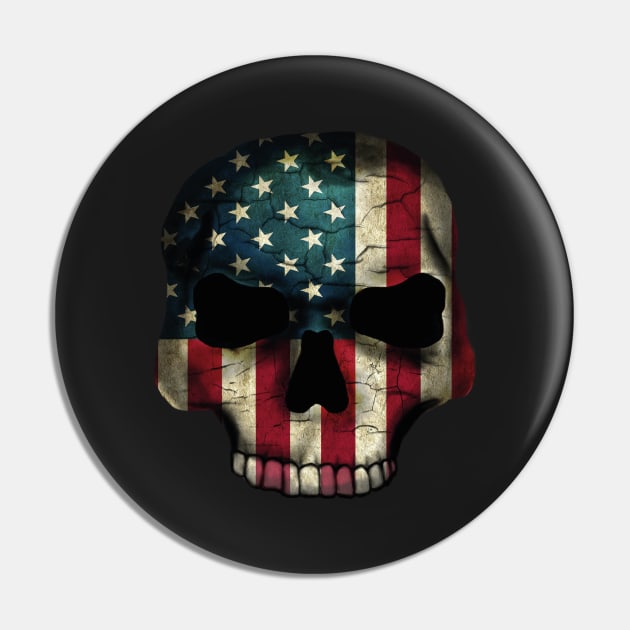 American Flag Skull Pin by EpicMums