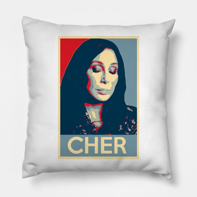 Goddess of Pop Political Poster Pillow by baranskini