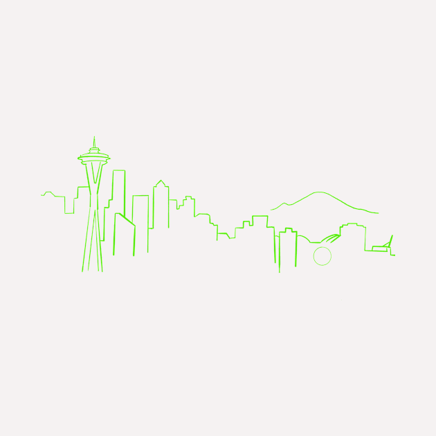 Seattle skyline by WelshDesigns
