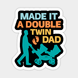 Father Of Twins New Baby Gift For Men Father day Magnet