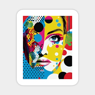 Modern woman in pop-art style Magnet