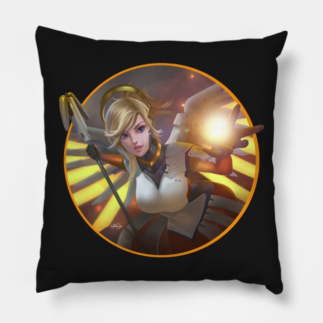 Mercy Overwatch Pillow by fallynchyld