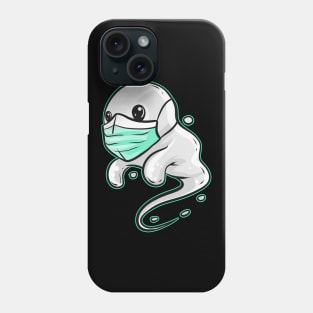 Spirit Ghost Wearing A Face Mask On Halloween Phone Case