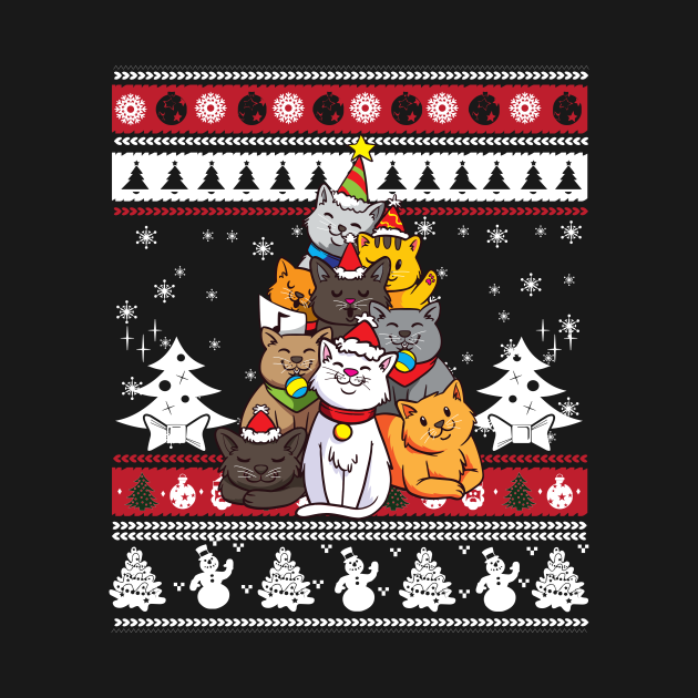 Disover Christmas Cat Tree - Christmas Cat - T-Shirt