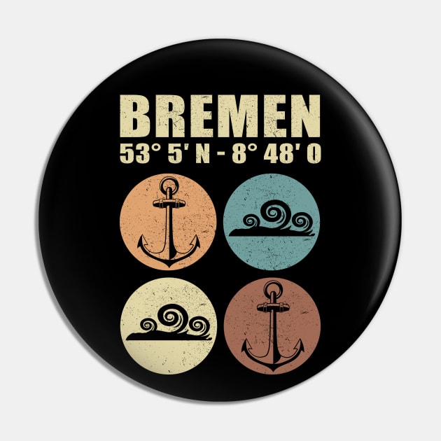 Bremen City Germany | German Lover Gift Pin by Streetwear KKS