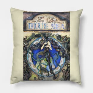 The Deep Blue Sea - Mermaid Art Pillow