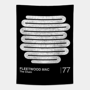 Fleetwood Mac / Minimalist Style Graphic Fan Artwork Design Tapestry