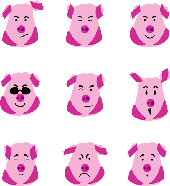 Piggy Kids T-Shirt by Mirodor