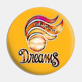 California Dreams Basketball Pin