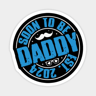 Soon to be daddy 2024 Retro Gift for Father’s day, Birthday, Thanksgiving, Christmas, New Year Magnet