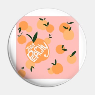 Just Peachy on Pink Pin