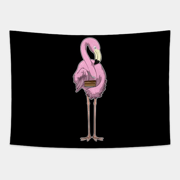 Flamingo Cake Tapestry by Markus Schnabel