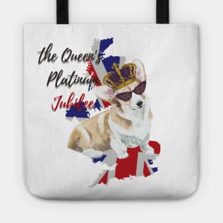 THE QUEEN'S PLATINUM JUBILEE CORGI Tote