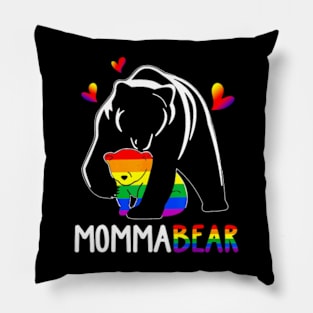 LGBT Mama Momma Bear Gay Pride Proud Mom Mother's Day Pillow