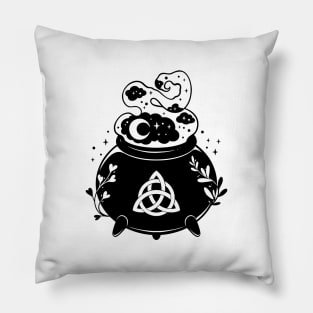 Witch's cauldron. Triquetra Pillow