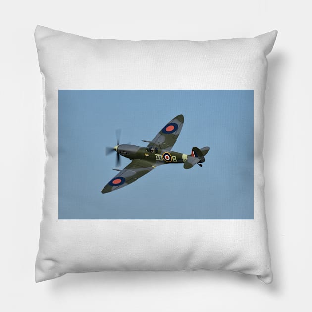 Freedom: Supermarine Spitfire Pillow by CGJohnson