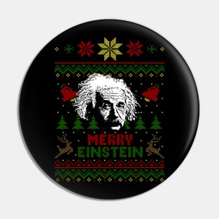 Albert Einstein Merry Einstein Pin