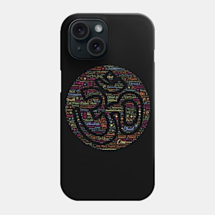 Spiritual Om Symbol Word Design Phone Case