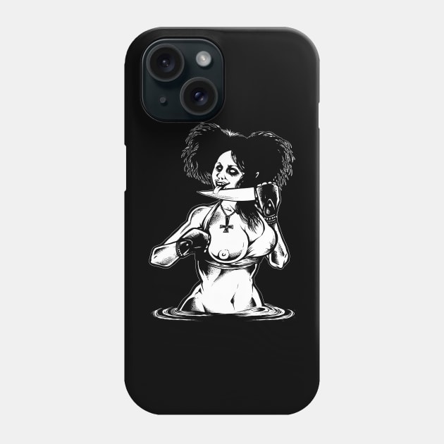 Knife Babe Phone Case by wildsidecomix