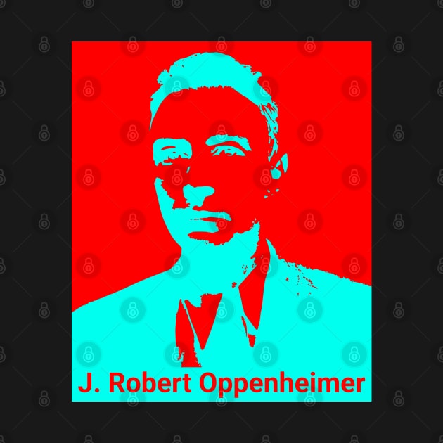 Oppenheimer - Blue on Red by Distinct Designs NZ