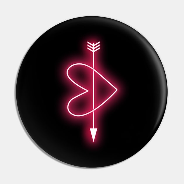 Neon Heart Pin by emanuelacarratoni