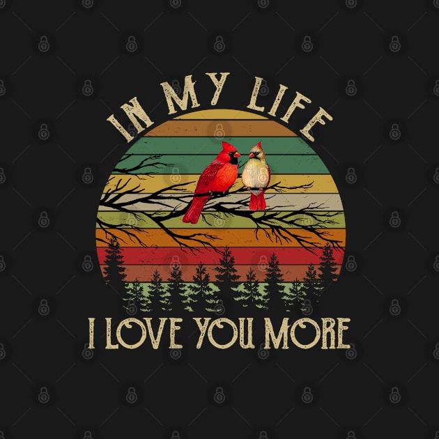 In My Life I Love You More Vintage Cardinal by DMMGear