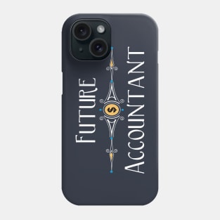 Future Accountant Decorative Line White Text Phone Case