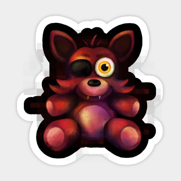 Five Nights at Freddy's Fnaf4 Nightmare Foxy - Fredbear - Sticker