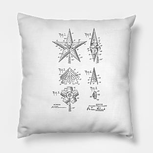 STAR VINTAGE PATENT DRAWING Pillow