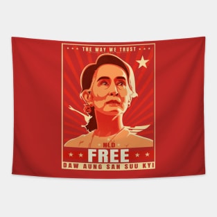 Aung San Suu Kyi Tapestry