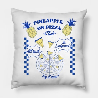 pineapple pizza club Pillow