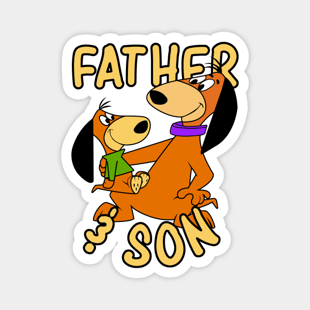 Augie Doggie, Doggie Daddy - Father and Son Magnet by LuisP96