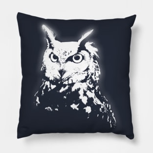 Black and white owl animal pet Pillow