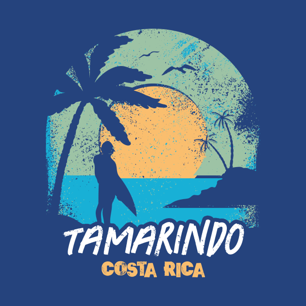 Retro Sunset Tamarindo Costa Rica Surfing // Retro Surfer Beach by Now Boarding