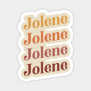 Jolene Retro Earth Toned Boho Design Magnet