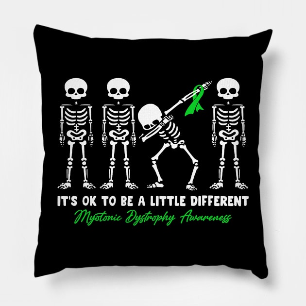 Myotonic Dystrophy Awareness It's Ok To Be A Little Different Pillow by KHANH HUYEN