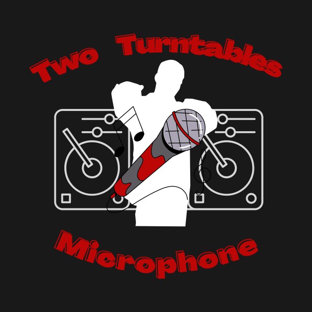 Two Turntables and Microphone by Laurie Ewing 