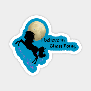 I Believe in Ghost Pony Magnet