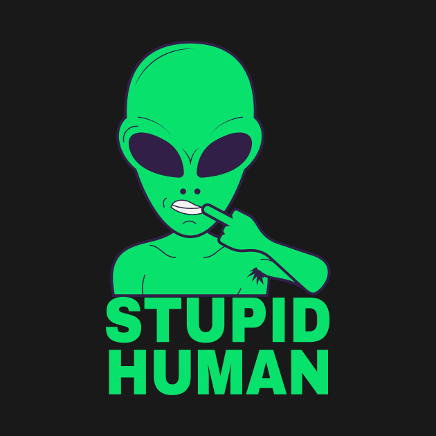 Sarcasm funny Alien I hate People Shirt by Foxxy Merch