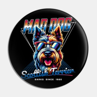 Mad Dog Scottish Terrier Pin