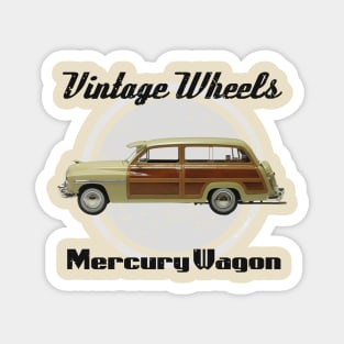 Vintage Wheels - Mercury Wagon Magnet