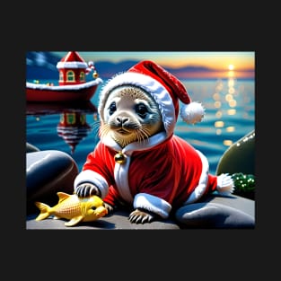 Santa Baby Seal T-Shirt