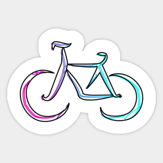 Bicycle Drawing Bicycle Sticker Teepublic